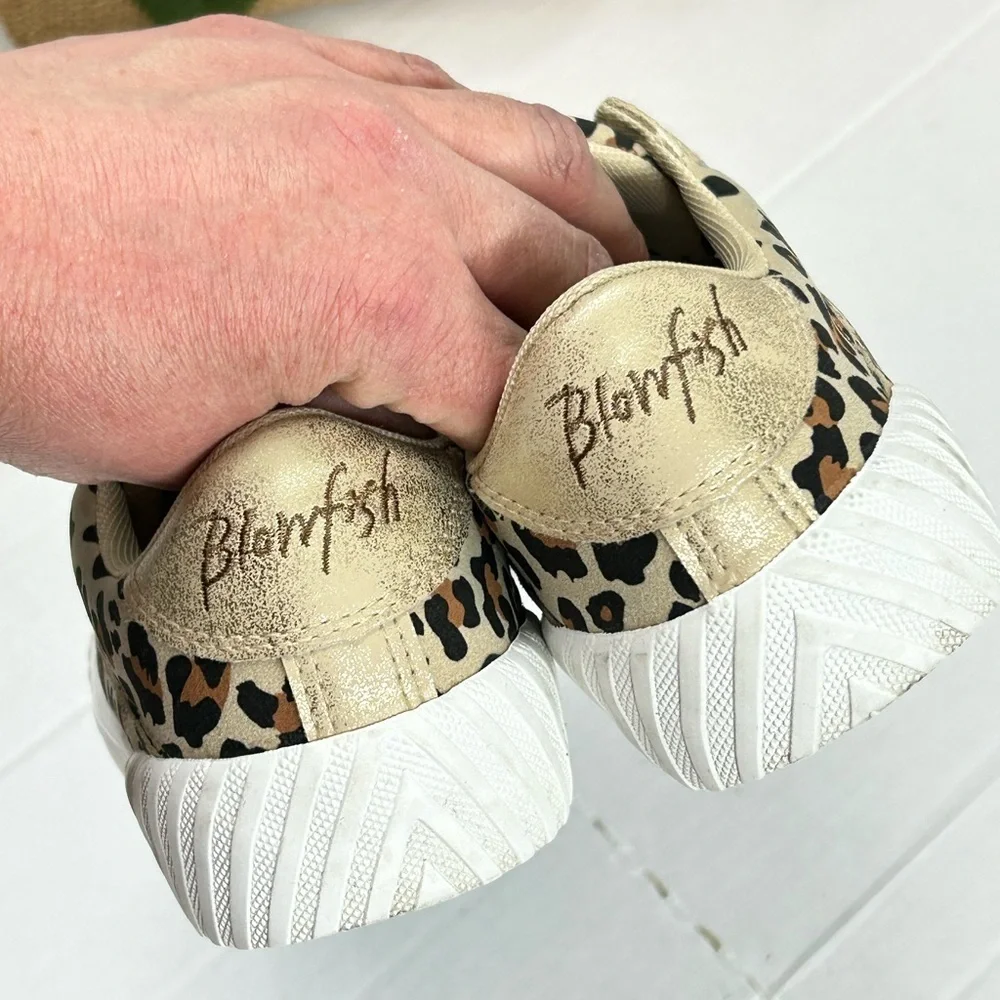 Malibu Beige and Leopard Print Sneakers